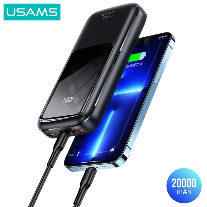 Usams Power Pb58 Fast Charging 22.5W 20000Mah Broad Led Display