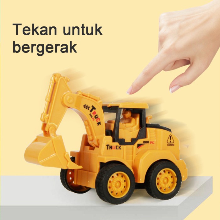 Terbaru Miniso Toys Inertia Engineering Vehicle (4 Assorted Models)