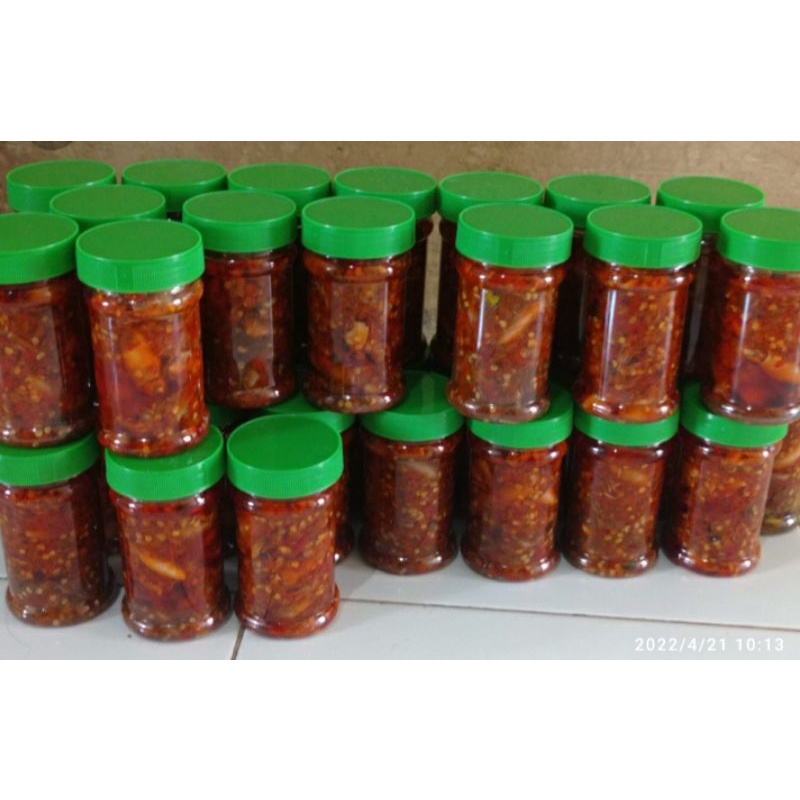 

sambal baby cumi ukuran 150 gr
