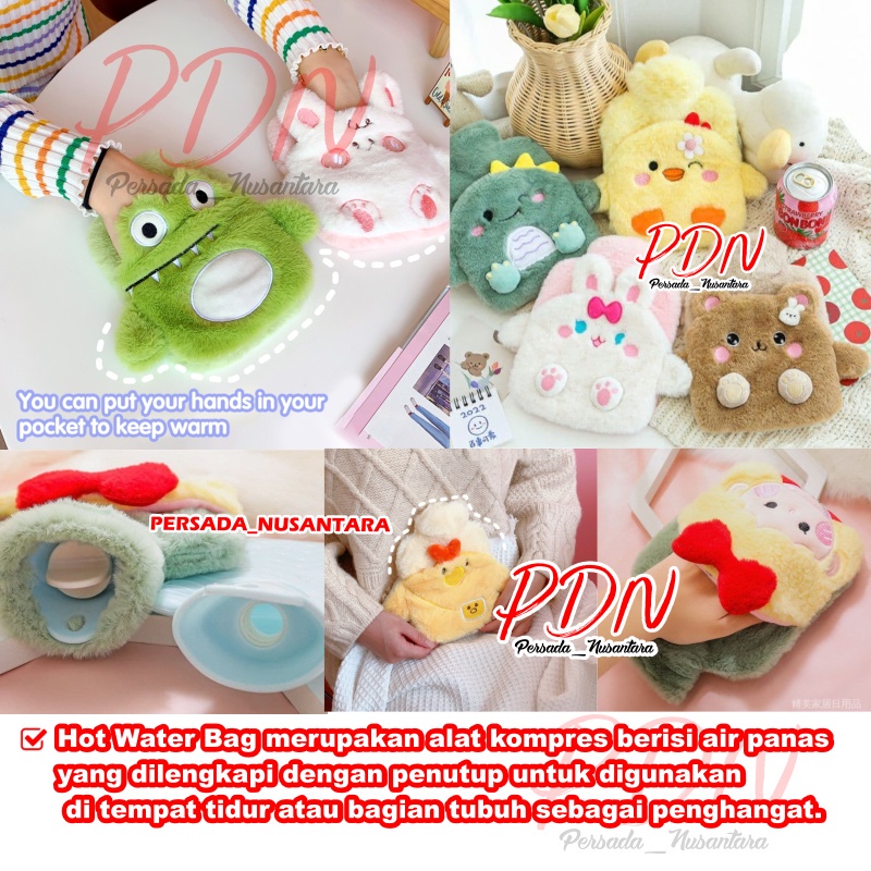 Kantong Kompres Air Panas Alat Kompres Air Panas Dingin Demam Kantong Kantung Bantal Botol Kompres