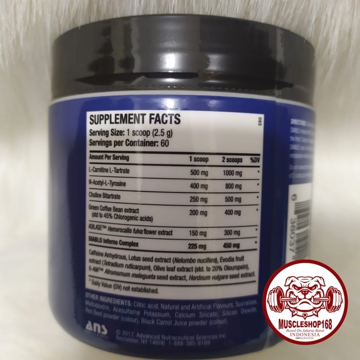 Ans Diablo Am 60 Serving Fat Burner
