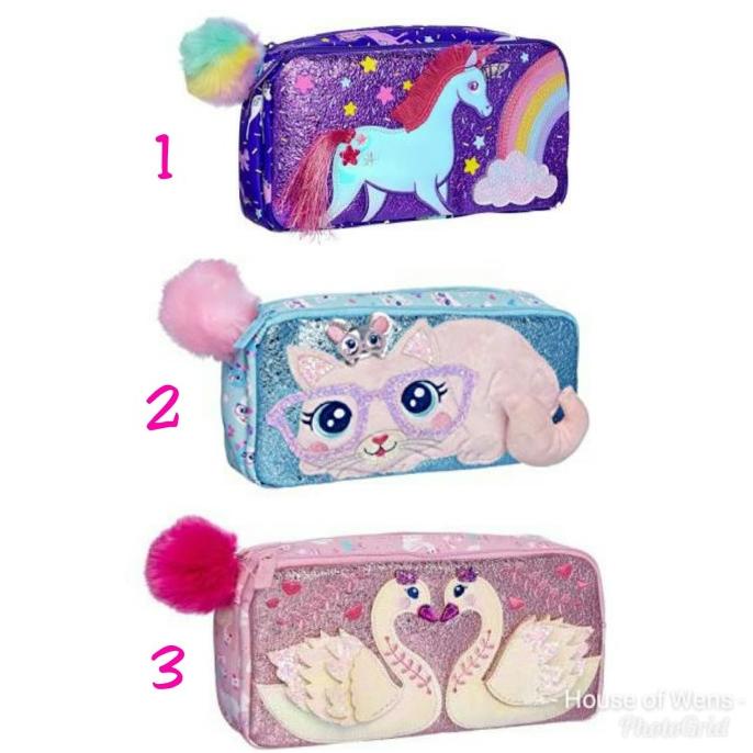 

Smiggle Cheery Character Pocket Pencil Case - Tempat Pensil Smiggle Stok Terbatas