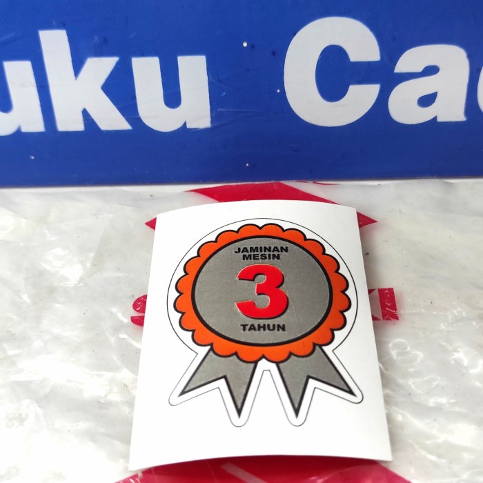 

Stiker Sticker Garansi Mesin 3 Tahun Suzuki Model Ori Best