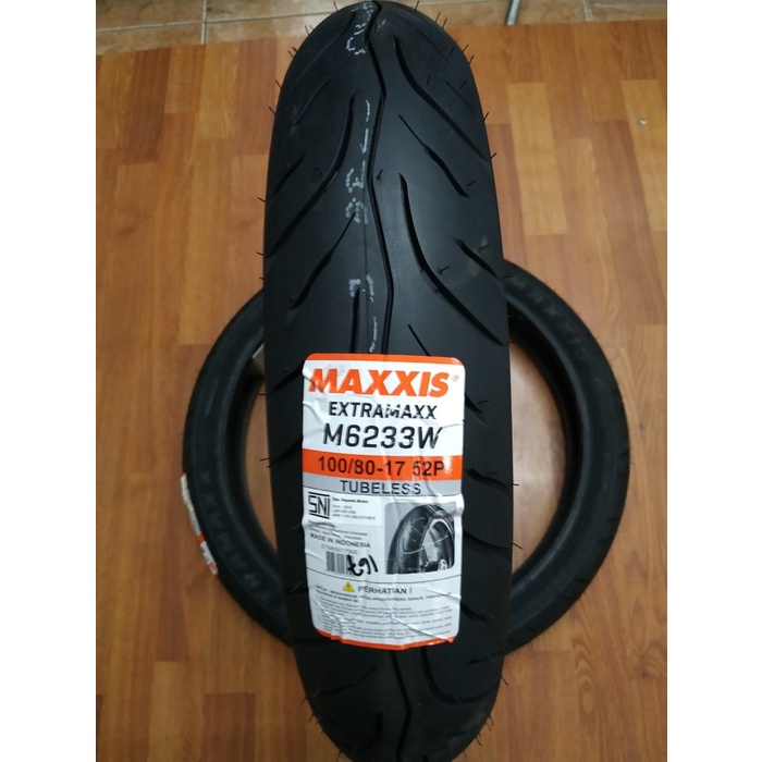 Ban Maxxis Tubless M6233W Ukuran 100/80 Ring 17 Best