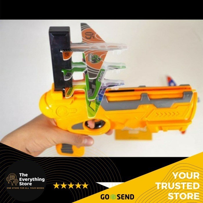 Mainan Ketapel Pistol Pesawat Tembakan Anak Montessori Catapult Air