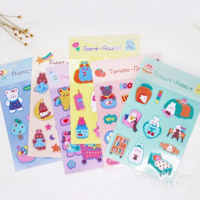 

Stickers Rabbit Diary - Stiker Anak Original Berkualitas