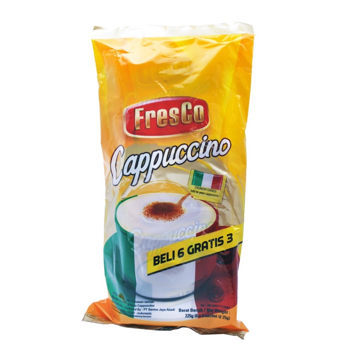 

Gratis Ongkir Kopi Fresco Cappuccino Coffee Mix Isi 6@ 25Gr