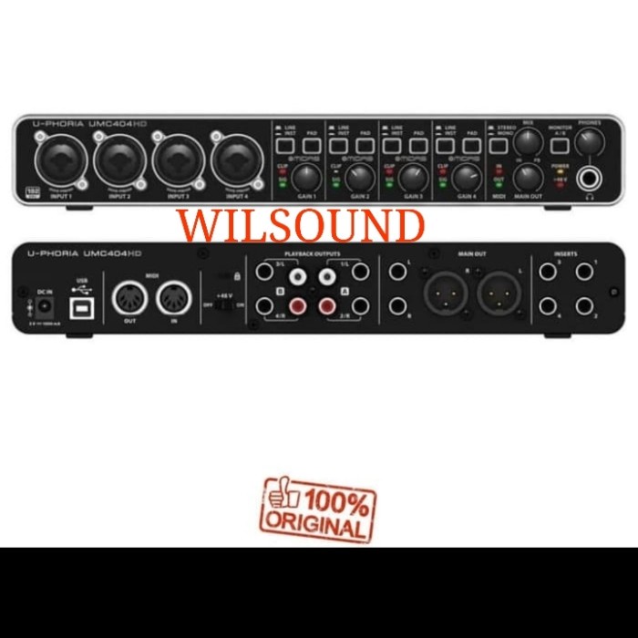 BEHRINGER UMC404HD UMC 404HD SOUNDCARD ORIGINAL