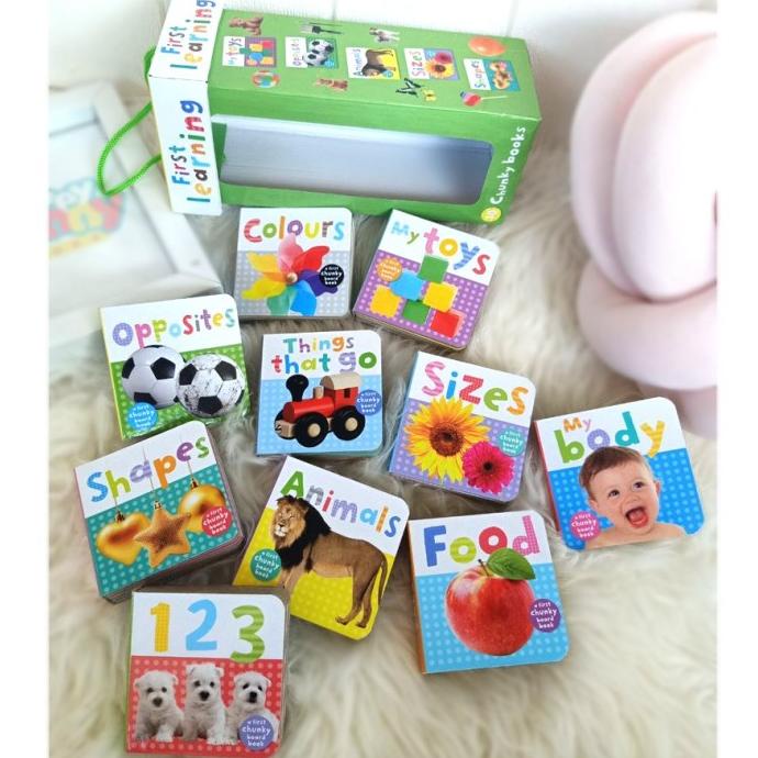 Tower Board Books Set First Learning / Animals / First Words