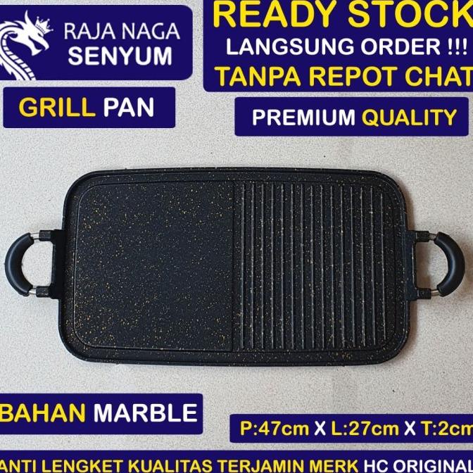 GRILL PAN KOREA TEFLON ANTI LENGKET WAJAN BBQ PANCI NO HAPPY CALL