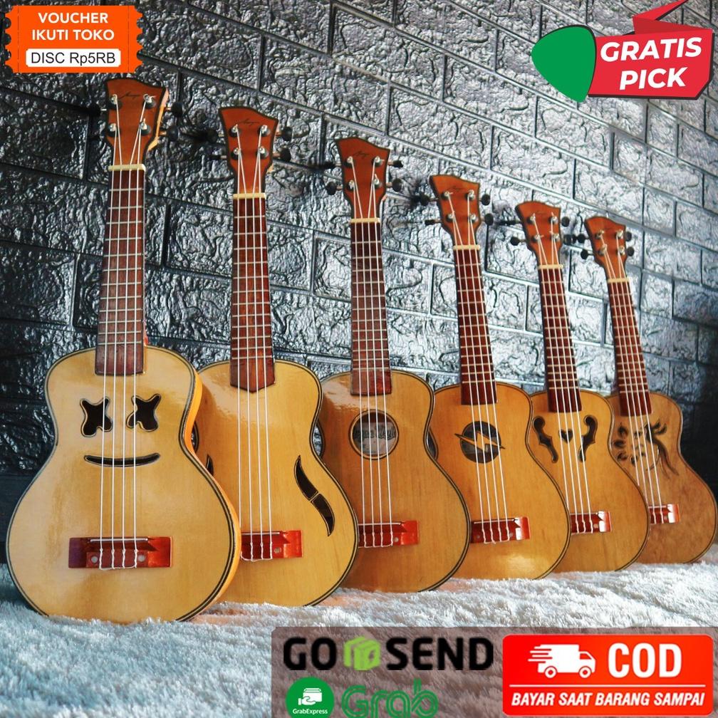 Sale [SIAP KIRIM] Promo Ukulele Pare Kencrung Kentrung Pare Gitar Kecil Untuk Anak Bonus Pick Viral