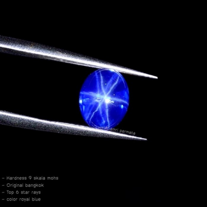 [Baru] Batu Permata Blue Safir Star Blue Safir Royal Limited