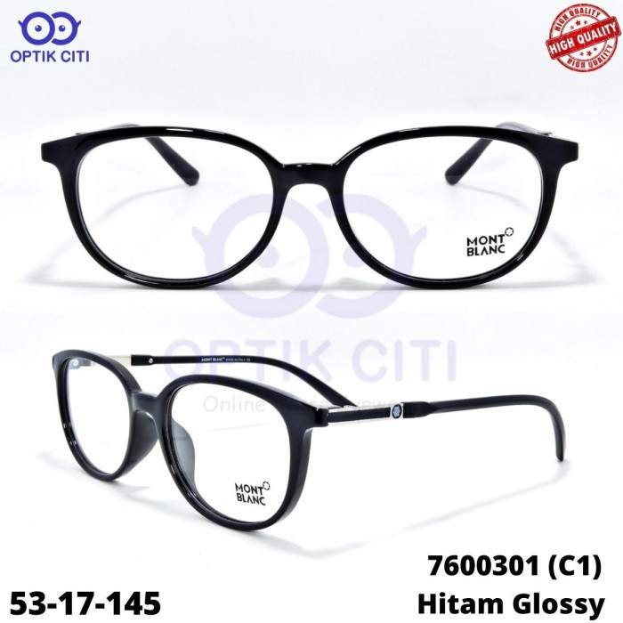 [Baru] Frame Kacamata Pria Wanita Bulat 7600301 Ringan Grade Premium - C1 Terbaru