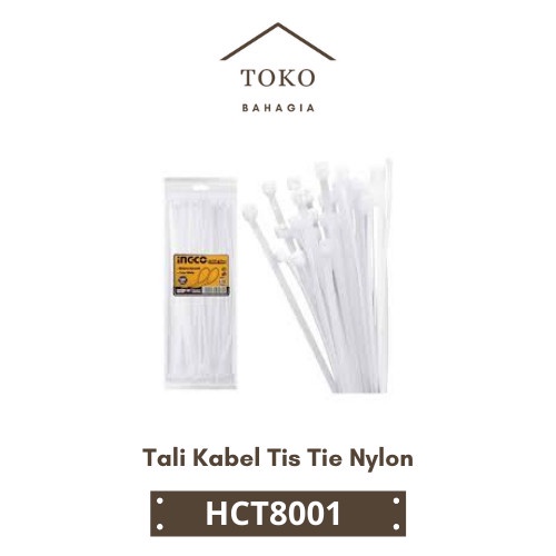 

Terbaru Tali Kabel Tis Tie Nylon (80Cm Putih)100-Pcs Cable Ties Ingco Hct8001 Promo Terlaris