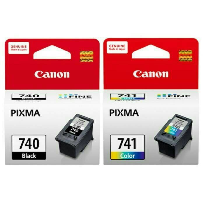 

Tinta canon 740/741 paket black dan calour