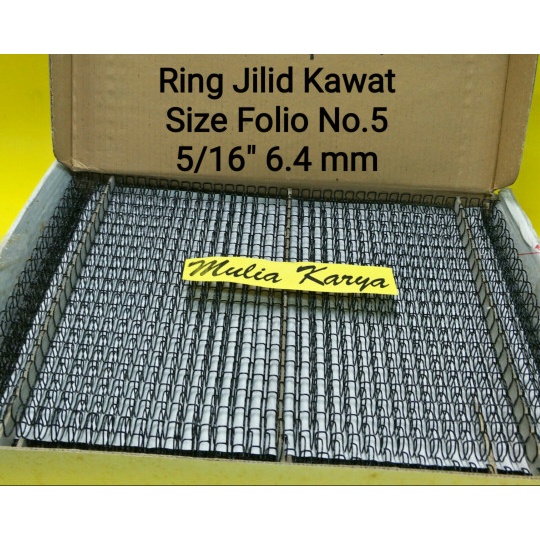 

Spiral kawat Jilid F4 FOLIO No.5 ukuran 5/16" 6,4 mm