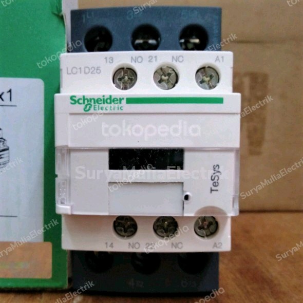 [New] Kontaktor Lc1D25 M7 40Amper 220Volt Ac Schneider Terbaru