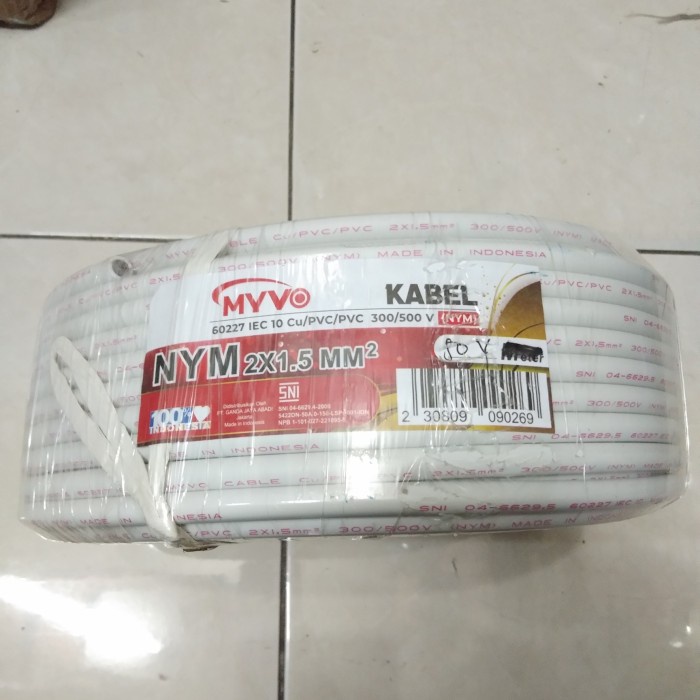 [Ori] 1 Rol Kabel Listrik Besar Myvo Nym 2 X 15 Tembaga Bukan Eterna 50 Y Terbatas