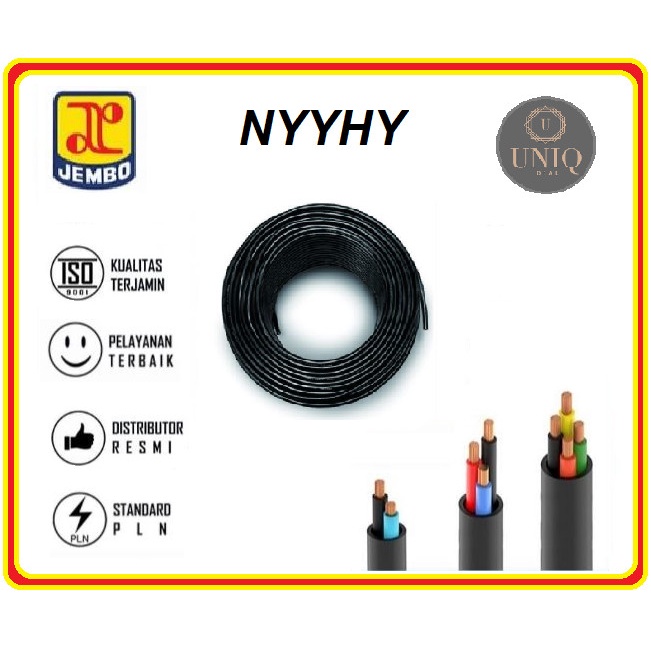[Ori] Kabel Jembo Nyyhy 3 X 0.75Mm / Kabel Serabut Nyyhy 3 X 0.75 Mm 50Mtr Limited