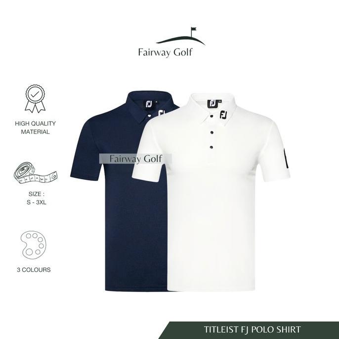 Fashion Pria | Polo Shirt Baju Pria Golf Polyester Classic Fj Cuff Logo Ttl-003 Kekinian