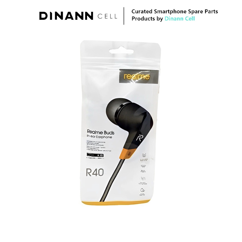 HEADSET HANDSFREE REALME R40 / HF REALME R40 EXTRA BASS