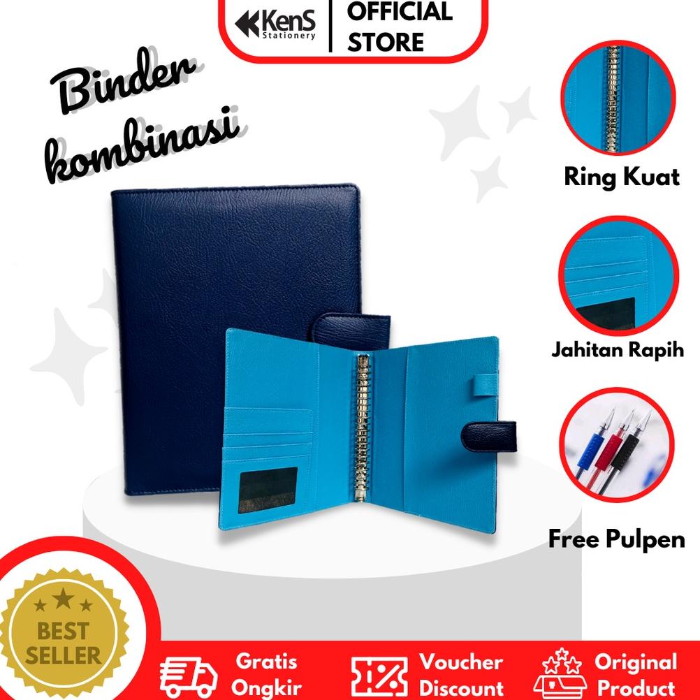 

Berkualitas Binder A5 Kombinasi Ring 20 Binder organizer 2 Warna Dalam 1 Binder Ter