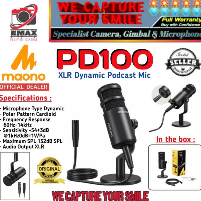 Maono Pd100 Dynamic Xlr Microphone Podcast Streaming Mic Maono Pd 100 Premium