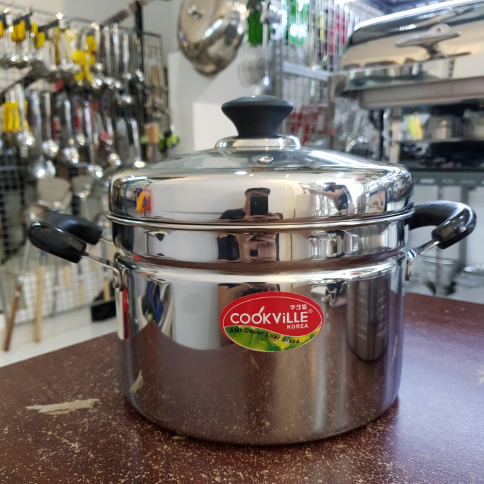 [Ori] Panci Nasi / Panci Kukus Cookville Stainless Steel Terbaru