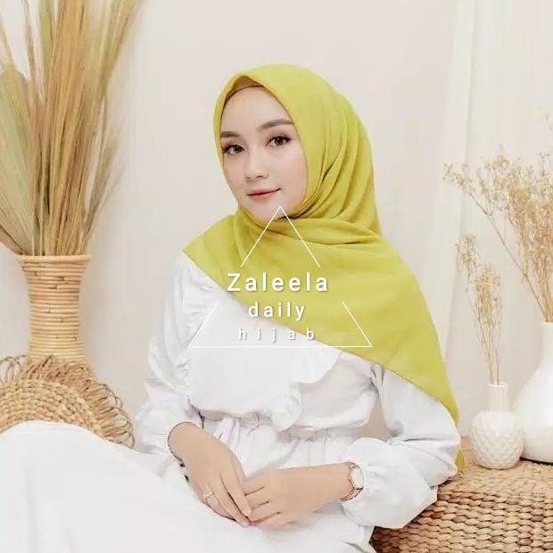 Ready [Aksesoris Hijab] Kerudung Segi Empat Polos | 60 Warna (Lemon/Lime) terlaris