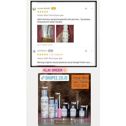 

Best - Isi 100ml lem isi ulang | Lem Henna | lem kulit super woterproff .,