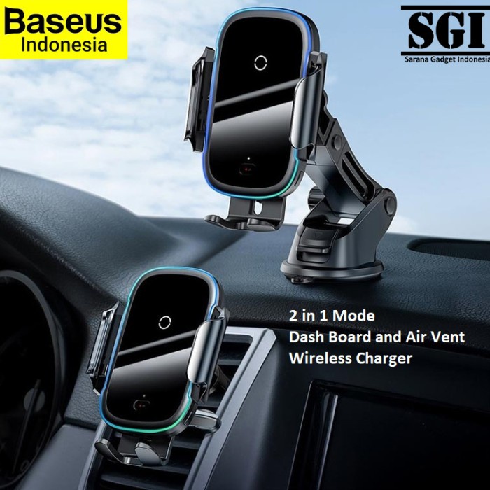 [Original] Baseus Car Phone Holder Light Electric Automatic Wireless Charger 15W Limited