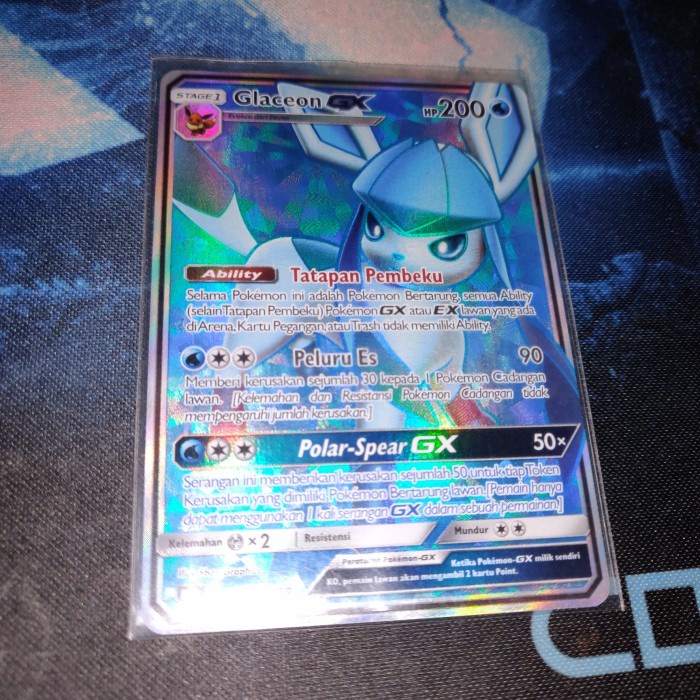 ✅COD Kartu Pokemon Tcg Id Indonesia As3A Glaceon Gx Sr Terbaru