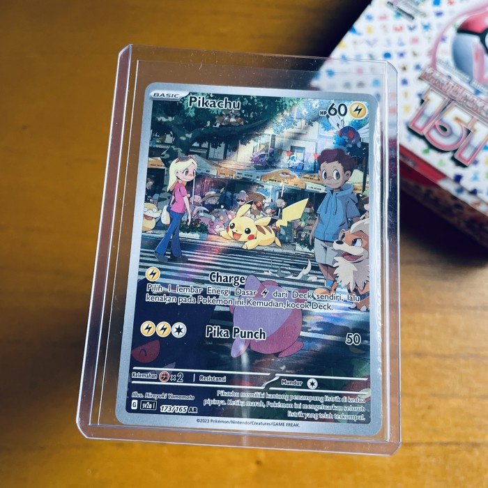 ✅COD Pikachu Ar - Pokemon 151 Indonesia Tcg Terbatas