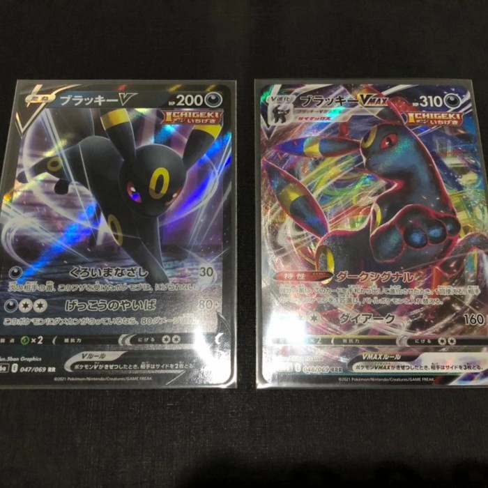 ✅COD Umbreon V Dan Vmax Eeveelutions Eevee Heroes Pokemon Japanese Terbatas