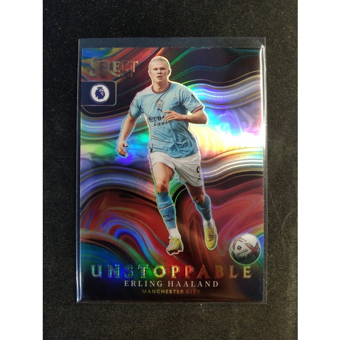 ✅COD Kartu Bola 2022 Select Unstoppable - Erling Haaland Silver Prizm Terbaru