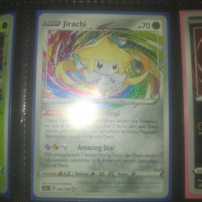 ✅COD Jirachi Amazing Rare Kartu Pokemon Limited