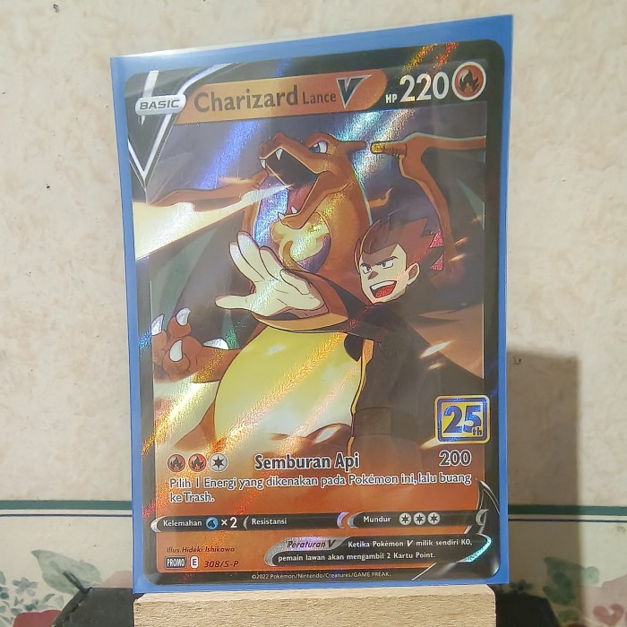 ✅COD Pokemon Tcg Indonesia - Charizard Lance V Promo 308/S-P Terbatas