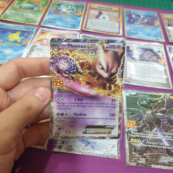 ✅COD Kartu Pokemon Indonesia - 25Th Anniversary Collections - Mewtwo Terbatas