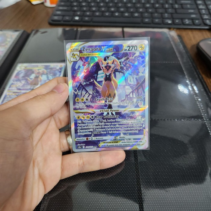 ✅COD Kartu Pokemon Indonesia - Vstar Semesta - Zeraora Vstar Sar Terbaru