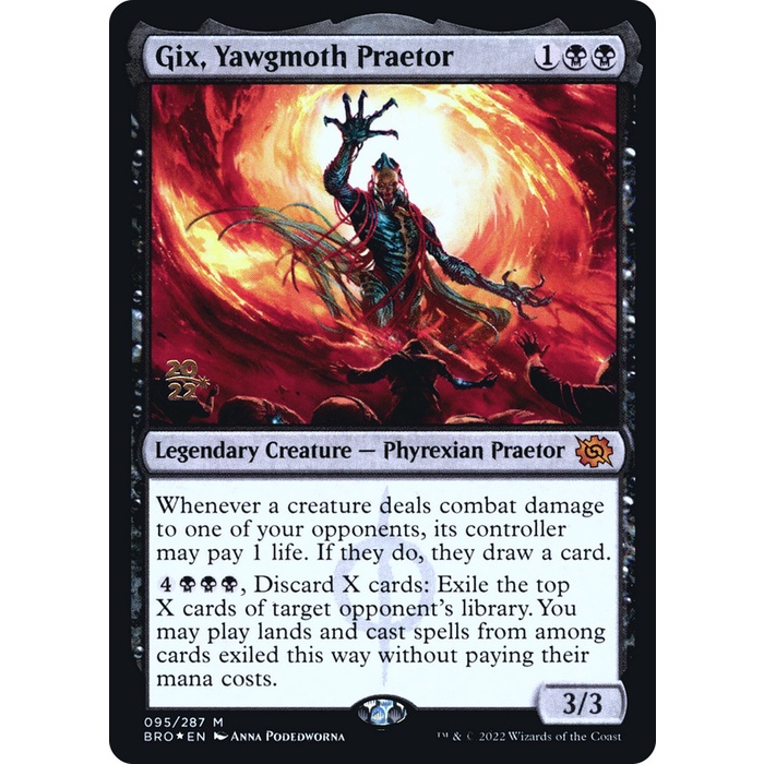 ✅COD Gix Yawgmoth Praetor Prerelease Foil - Pbro - Mythic - En - 95S Limited