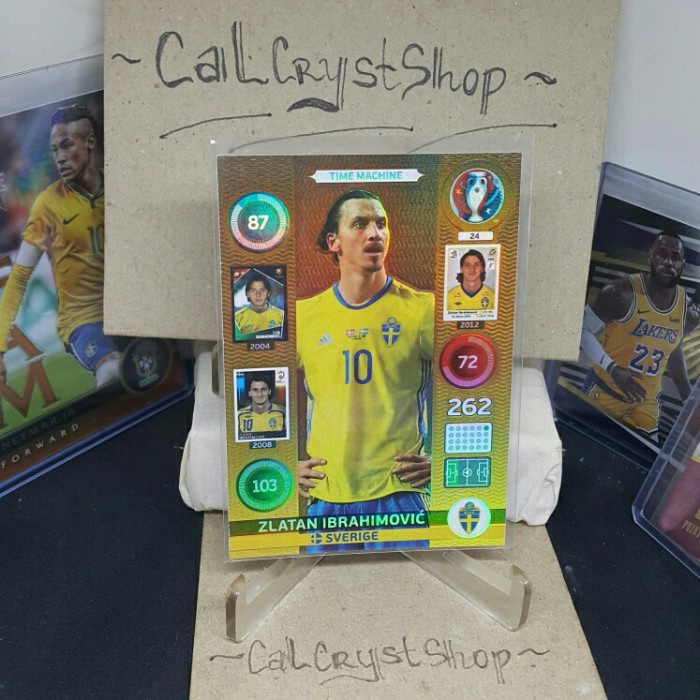 ✅COD Kartu Bola Zlatan Ibrahimovic Holo Time Machine Adrenalyn Xl'16 #24 Diskon