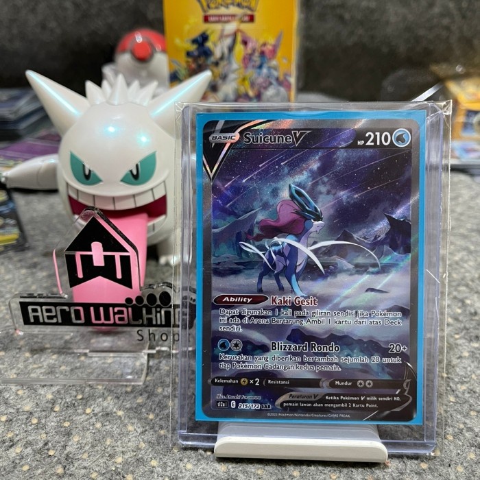 ✅COD Suicune V 215/172 Sar Vstar Semesta S12A  Kartu Pokemon Tcg Card Indo Terbatas