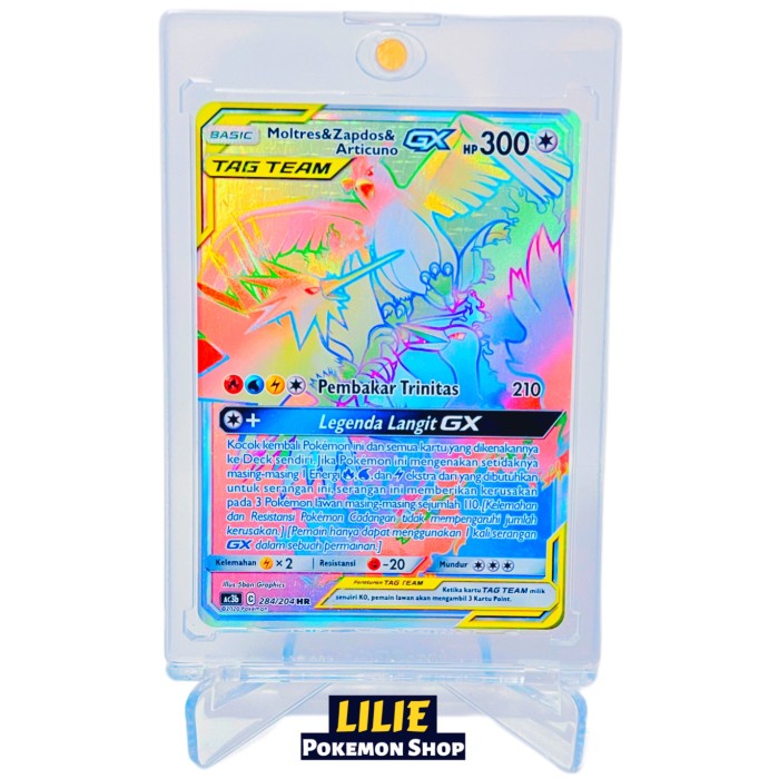 ✅COD Moltres  Zapdos  Articuno Gx Hr - Pokemon Tcg Indonesia Diskon
