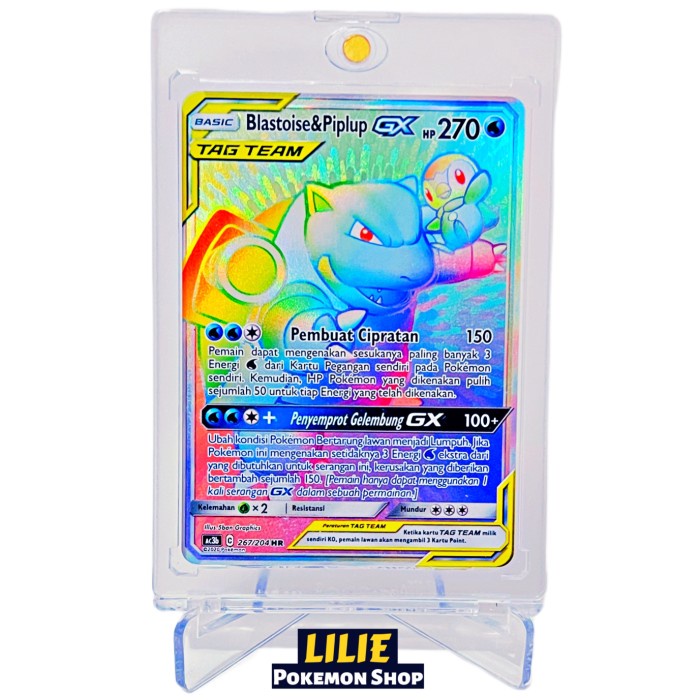 ✅COD Blastoise  Piplup Gx Hr - Pokemon Tcg Indonesia Diskon