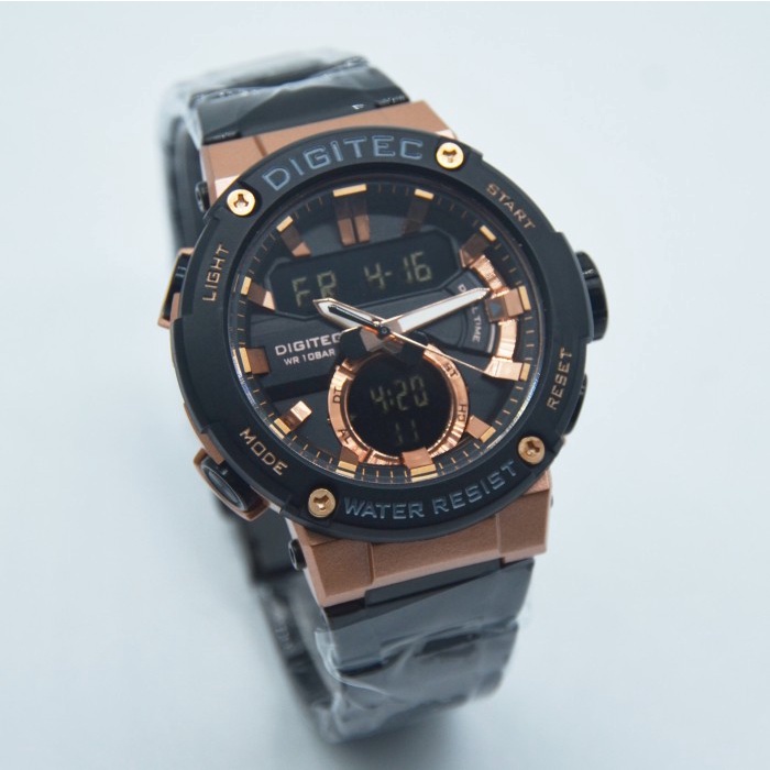 ✅New Ori Digitec Da-3111T - Jam Tangan Pria Original - Black Rose Limited