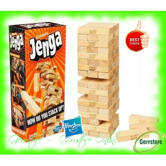 ✅COD Jenga  Jenga Classic Hasbro Original - Jenga Balok Block Berkualitas