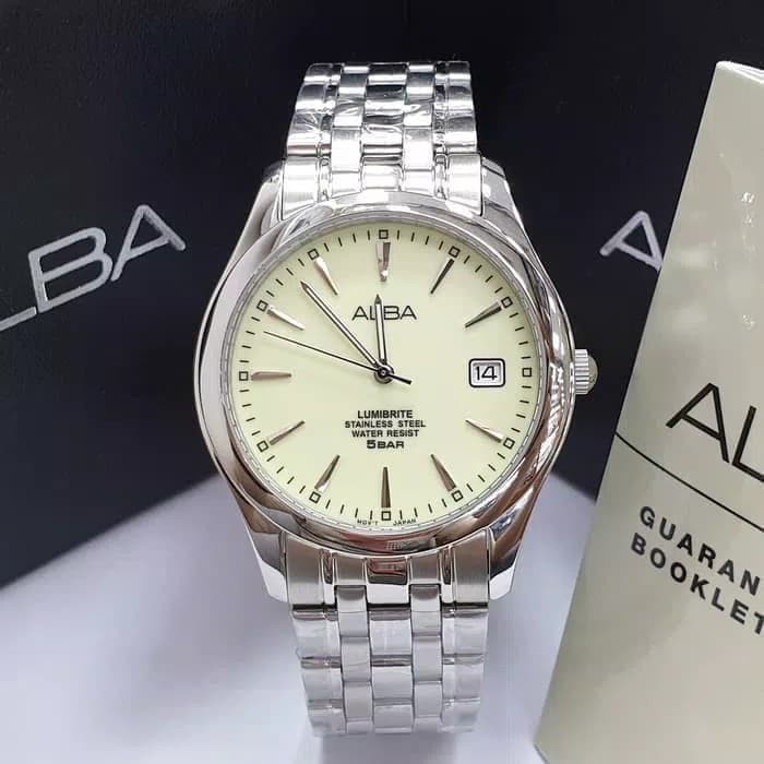 ✅New Ori Jam Tangan Pria Alba Axhk99X1 Silver Garansi Resmi 1 Thn Original Terbatas