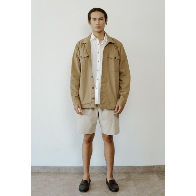 100% New Valino Jaket Kemeja Pria Khaki - V-Aico02-C5 Happy Shoping