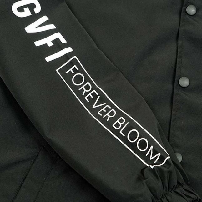 100% New Gvfi Vision Bloom Coach Jacket | Jaket Hitam Happy Shoping