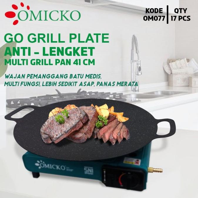 kompor portable Omicko + baking tray grill pan korea